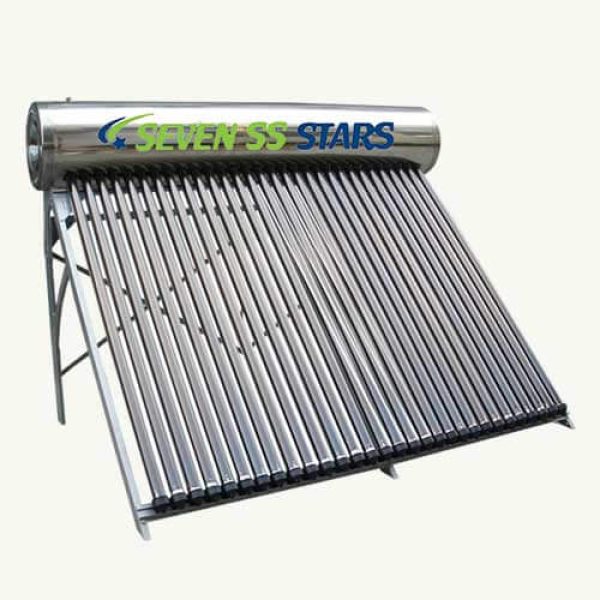 Seven SS Stars Pressurized Solar Water Heater 300 Liters (Stainless Steel)