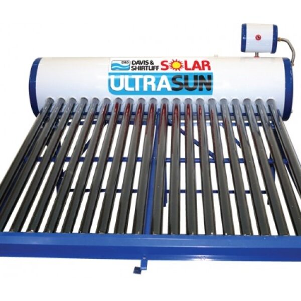 UltraSun 200 Liters Non Pressurized Evacuated Vacuum Tube Solar Water Heating System